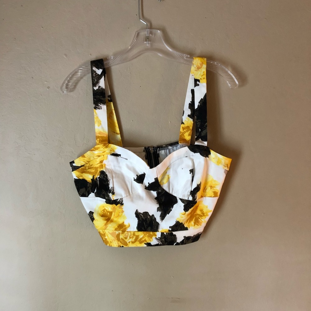 Tobi Abstract Print Crop Top